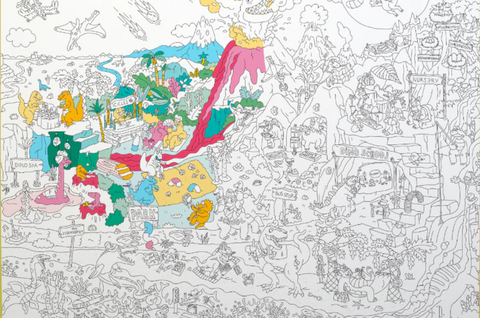 AFFICHES - Coloriage géant « Dino »