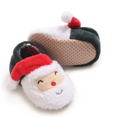 Chaussons bébé Papa Noël
