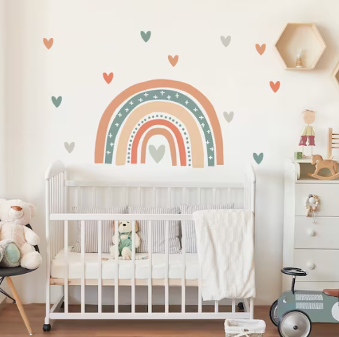 AUTOCOLLANTS - Étiquettes murales Arc pour chambré bébé