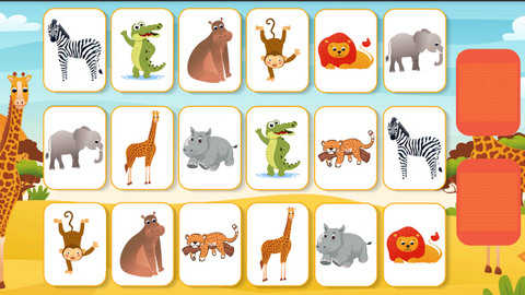 JEUX - Mon Memory Animaux de la Savane