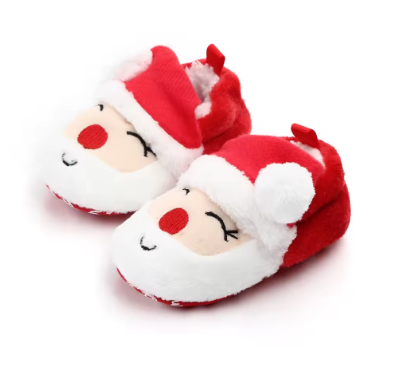 Chaussons bébé Papa Noël