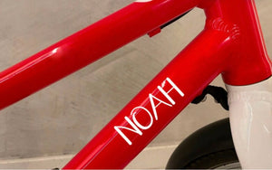 Autocollants - Étiquette nominative pour vélo, trottinette ou pousette