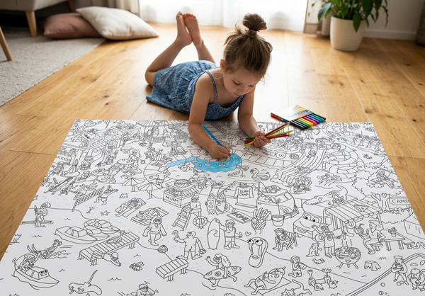 COLORIAGE - Coloriage géant « l’été est là »