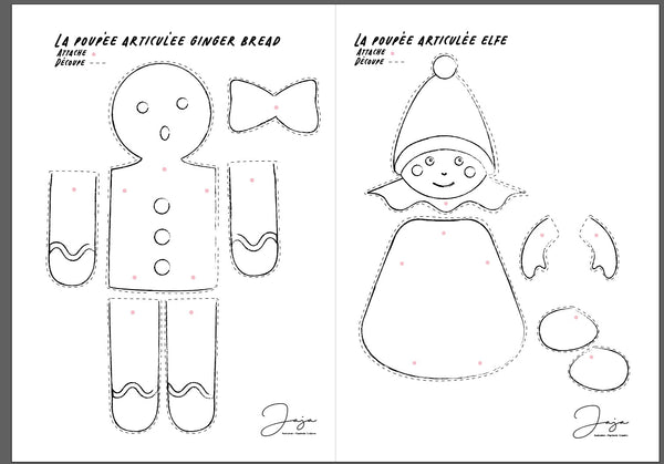 JEUX - Personnages articulés de Noël