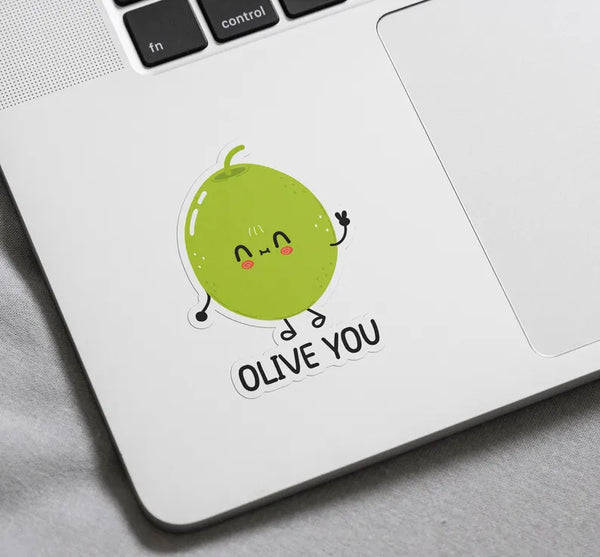 AUTOCOLLANTS - Autocollant Olive you (vendu par pièce )