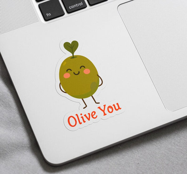 AUTOCOLLANTS - Autocollant Olive you (vendu par pièce )