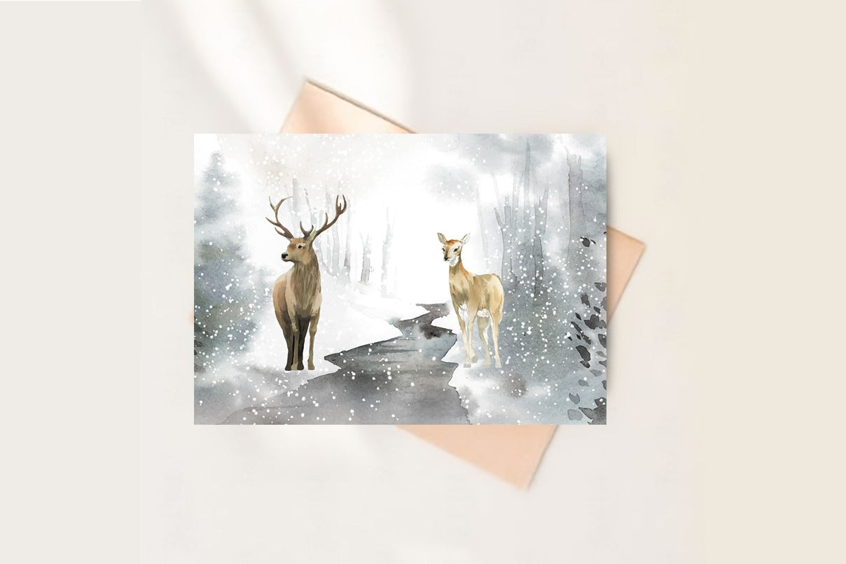 Carte Postale - Mon beau cerf roi des forêts