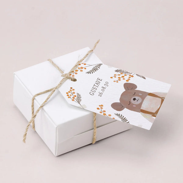 Étiquettes - Lot de 10 étiquettes cadeaux « mon petit ourson »