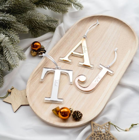 Lettres décorative pour personnaliser votre sapin