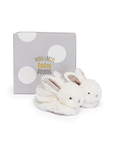 Chaussons bébé lapin- 0-6 mois doudou et compagnie
