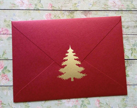 AUTOCOLLANTS- Autocollants Sapin x 10