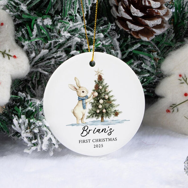 Boule de Noël Lapin mon premier Noël